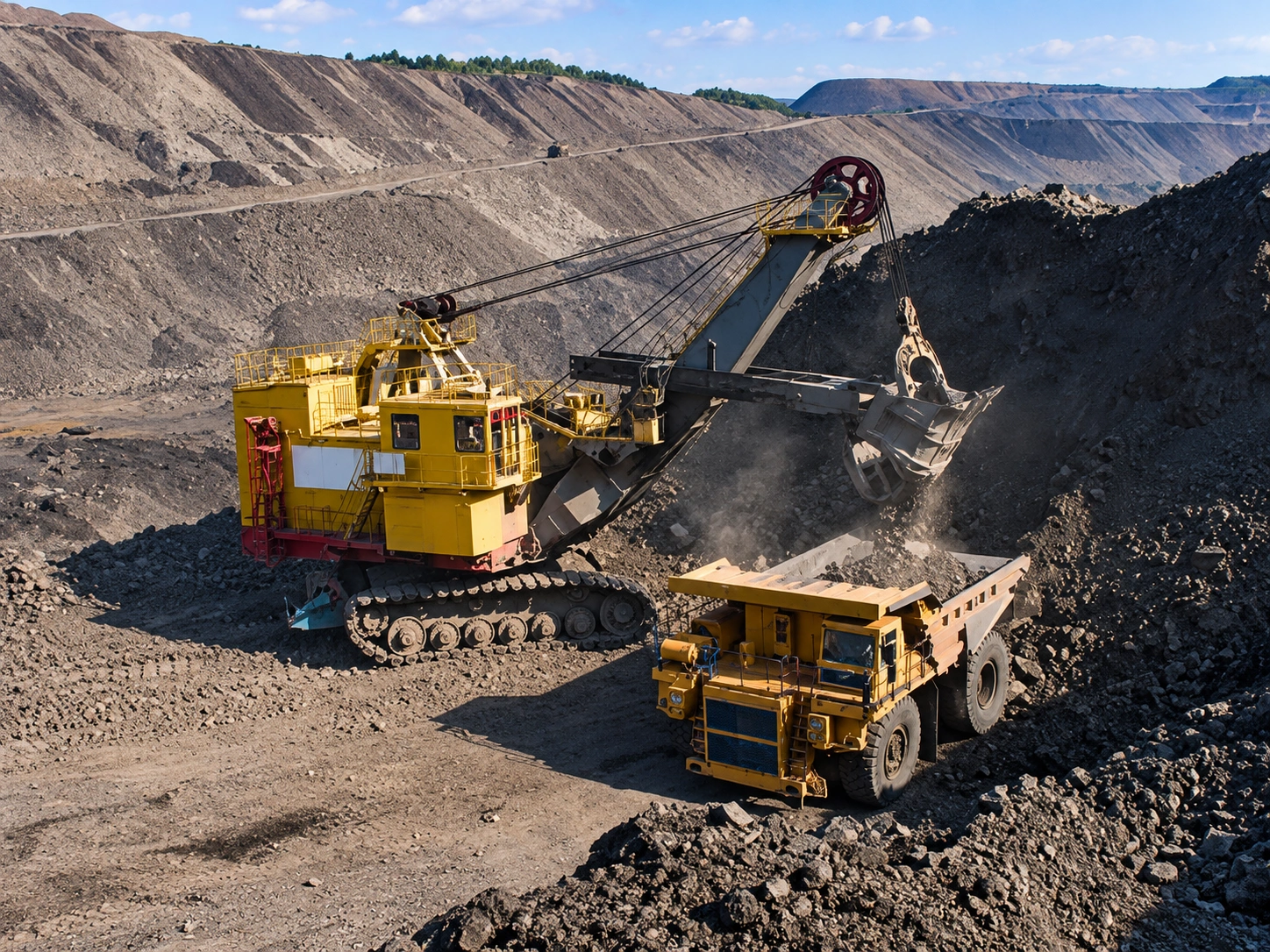 Heavy-duty equipment for mining and heavy machinery applications.